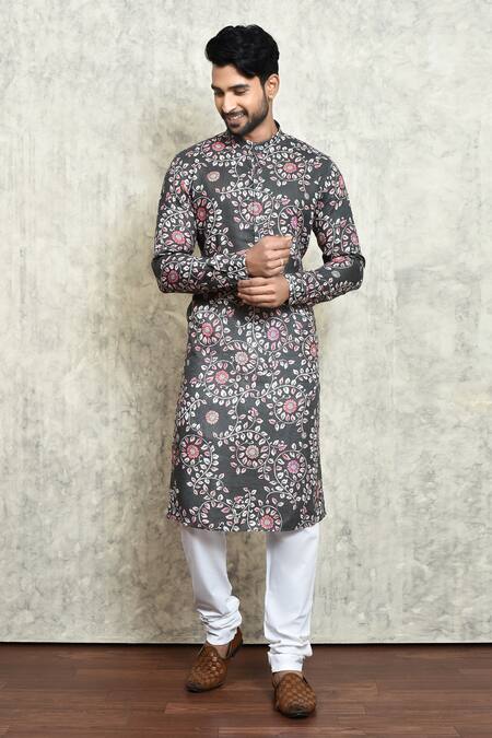 Arihant Rai Sinha Floral Digital Print Kurta 