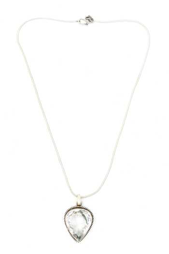 Buy Sangeeta Boochra White Stone Encrusted Pendant Necklace Online at Aza Fashions Buy_Sangeeta Boochra_White Stone Encrusted Pendant Necklace _Online_at_Aza_Fashions