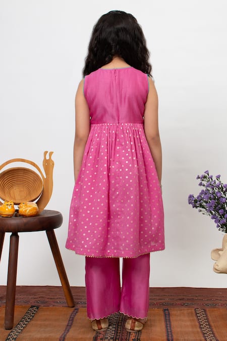 BOTEH Floral Embroidered Anarkali Pant Set 