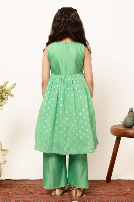 BOTEH Floral Embroidered Anarkali Set 