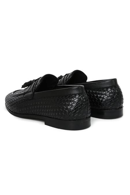 Shop_Mondarro_Black Moreno Woven Shoes_Online_at_Aza_Fashions