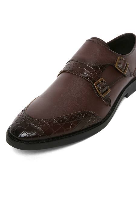 Mondarro Brown Weska Vegan Leather Shoes Online at Aza Fashions Mondarro_Brown Weska Vegan Leather Shoes_Online_at_Aza_Fashions