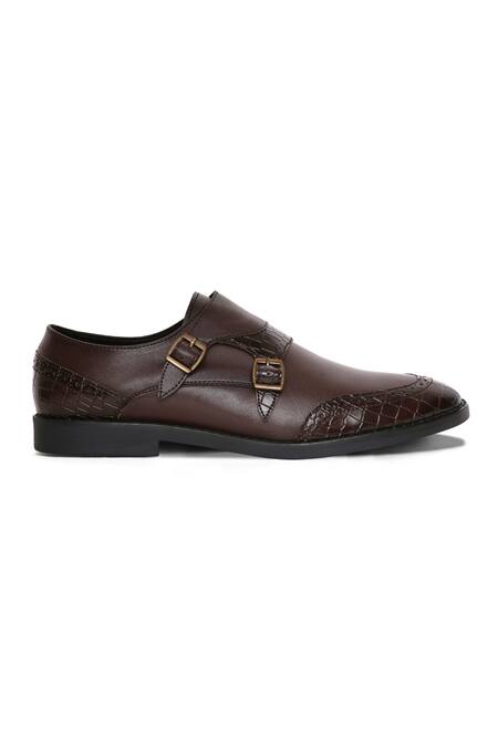 Buy Mondarro Brown Weska Vegan Leather Shoes Online at Aza Fashions Buy_Mondarro_Brown Weska Vegan Leather Shoes_Online_at_Aza_Fashions