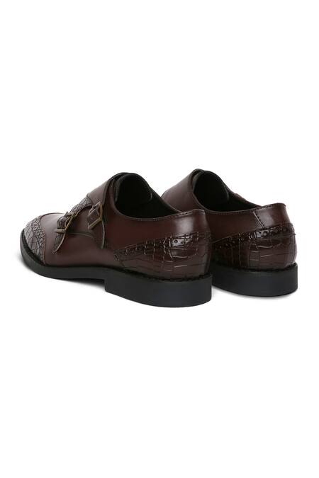 Shop Mondarro Brown Weska Vegan Leather Shoes Online at Aza Fashions Shop_Mondarro_Brown Weska Vegan Leather Shoes_Online_at_Aza_Fashions