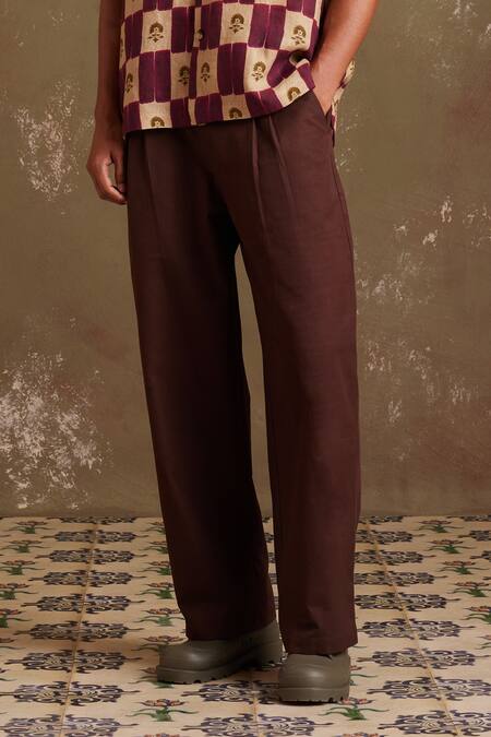 Cord_Multi Color Linen Floral Print Shirt With Kahlo Pant_Online_at_Aza_Fashions