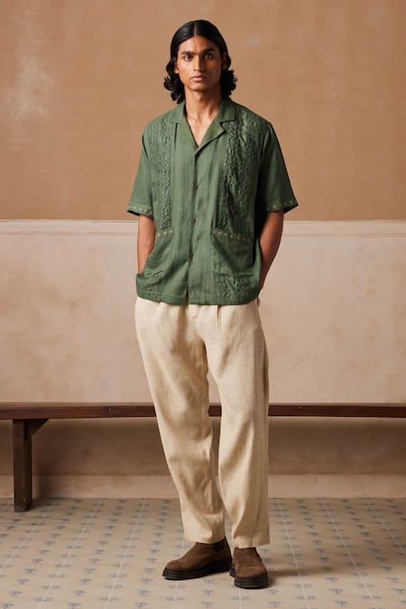 Cord Solid Linen Zen Pant 