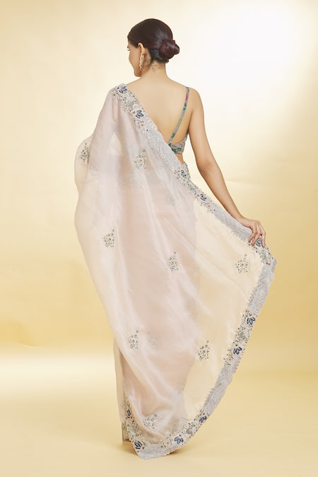 Priyal Bhardwaj Zari & Resham Embroidered Saree 