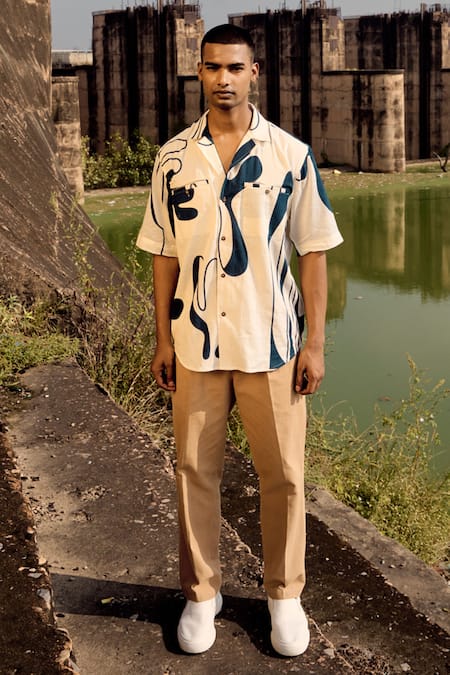 Kharakapas Printed Mul Cotton Shirt 