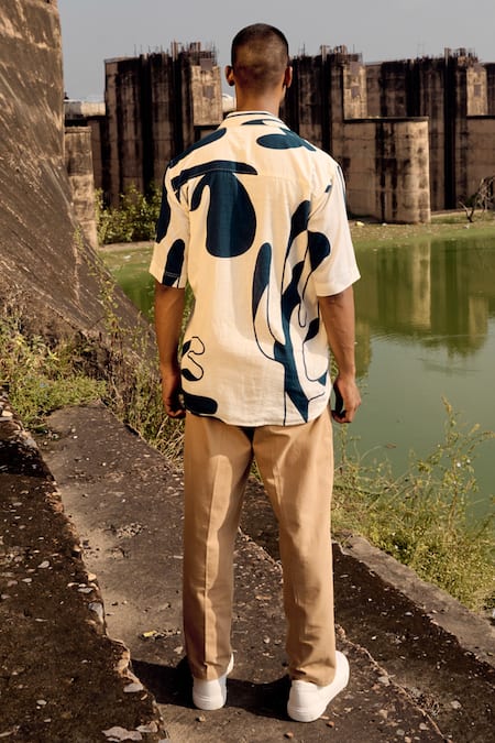 Kharakapas Printed Mul Cotton Shirt 
