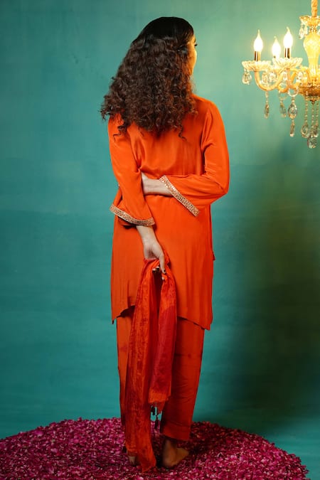 Jyoti Bansal Dori & Mirror Embroidered Kurta Set 