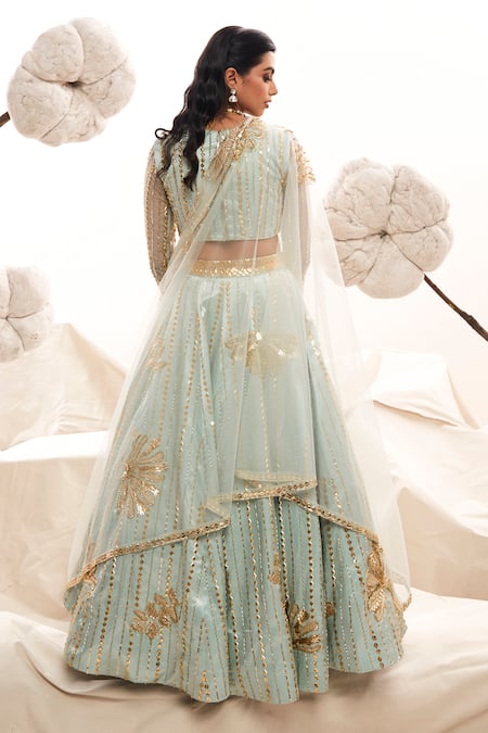 Payal & Zinal Dragonfly Embroidered Bridal Lehenga Set 