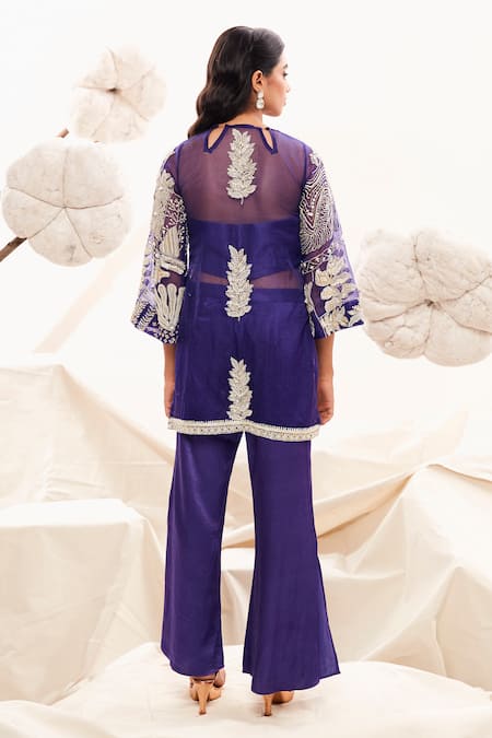 Payal & Zinal Floral Embroidered Kurta & Pant Set 