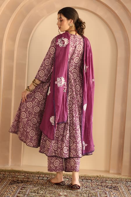 Gulabo Jaipur Shaila Floral Print Anarkali Set 