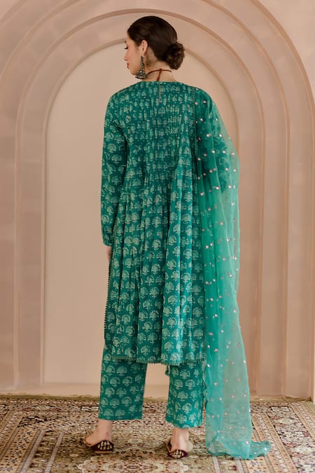 Gulabo Jaipur Shriya Floral Block Print Kurta Pant Set 