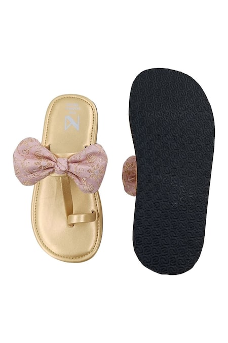 Flip flops with bow on top new arrivals