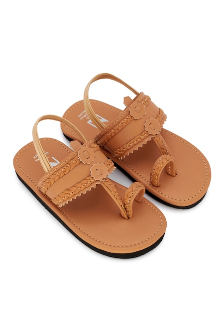 Braided leather flip flops hot sale