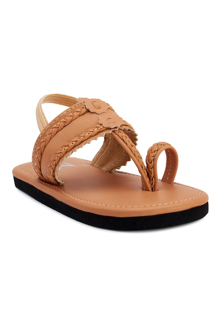 FALCOTTO - Girls Pink Leather Sandals | House of Bimbi