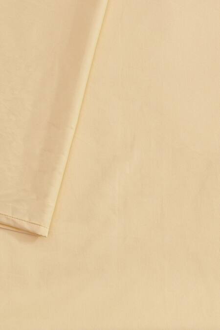 Buy_House This_Beige Cotton Satin Ginger Solid Fitted Bedsheet Set