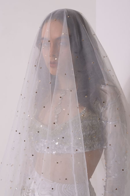 Shop Shwetanga White Organza Sequins, Tassels, Gota Foil Print Embellished Lehenga Blouse Set Online at Aza Fashions Shop_Shwetanga_White Organza Sequins, Tassels, Gota Foil Print Embellished Lehenga Blouse Set _Online_at_Aza_Fashions