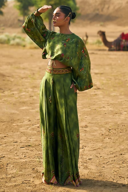 Punit Balana Kumari Ranthambore Print Top With Pant 