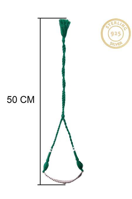 Buy_Neeta Boochra_Silver Plated Floral Carved Choker Necklace _Online_at_Aza_Fashions