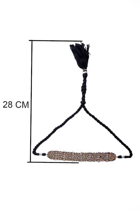 Buy_Neeta Boochra_Gold Plated Mirror Studded Choker Necklace 