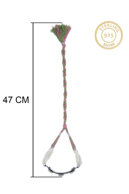 Neeta Boochra Silver Plated Kundan Embellished Choker Necklace at Aza Fashions Neeta Boochra_Silver Plated Kundan Embellished Choker Necklace _at_Aza_Fashions