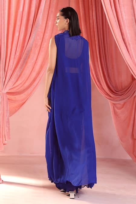 Seema Thukral Elena Pre-Draped Saree Jacket Set 