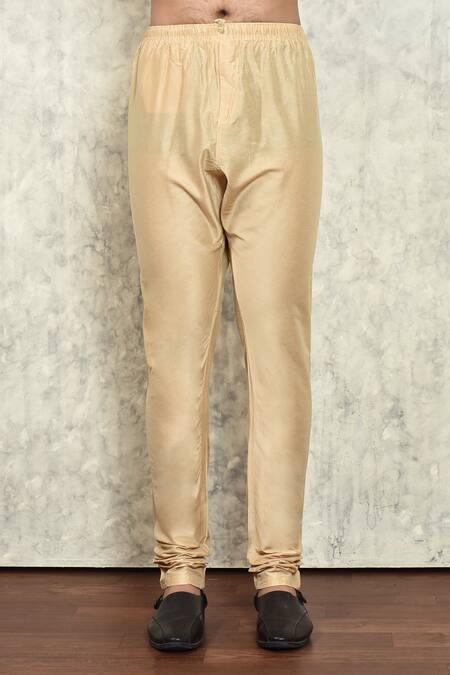 Arihant Rai Sinha_Blue Jacquard, Polyester, Cotton Embroidery Thread Kurta And Churidar Set _Online_at_Aza_Fashions