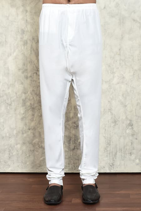 Arihant Rai Sinha_Brown Polyester, Cotton Embroidery Thread Kurta And Churidar Set _Online_at_Aza_Fashions