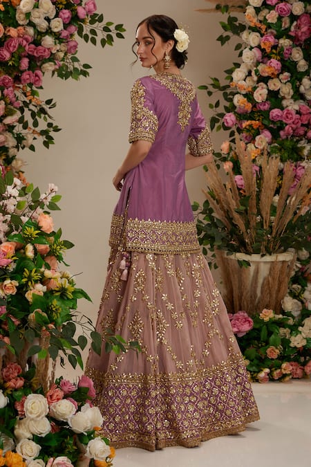 Preeti S Kapoor Handmade Gota Work Kurta Sharara Set 