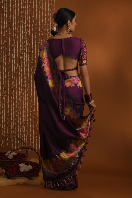 Priyal Bhardwaj Silk Embroidered Wrap Blouse 