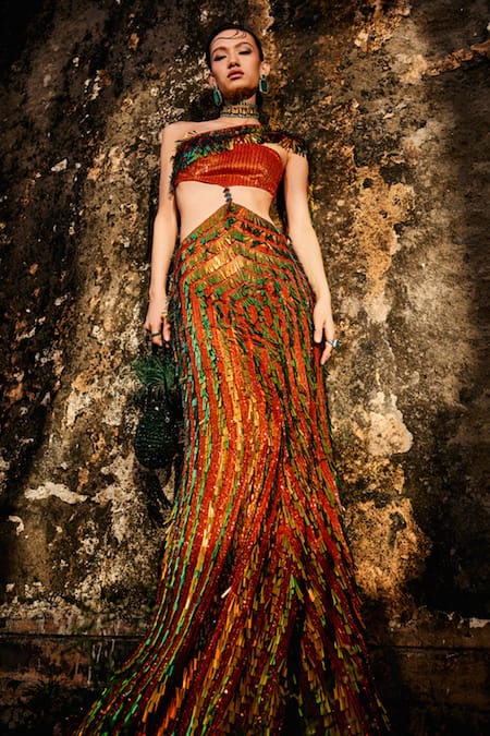 Garima Karwariya Designs The Raffish Reflecting Sequin Embroidered Gown 
