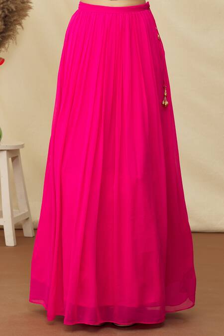 Buy Khwaab By Sanjana Lakhani Pink Soft Silk Sequin And Aari Work Cape Lehenga Set Buy_Khwaab By Sanjana Lakhani_Pink Soft Silk Sequin And Aari Work Cape Lehenga Set