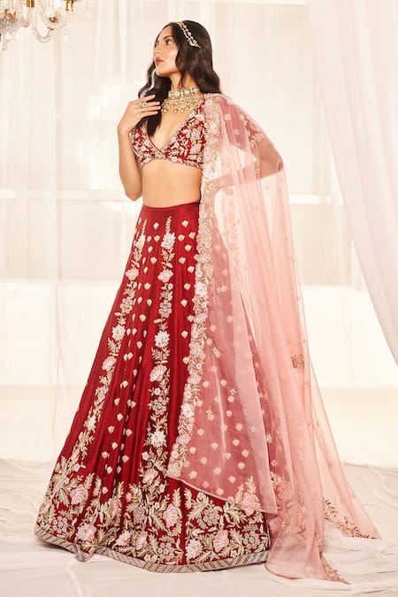 Page 20 of Red Dark Red Light Red Blood Red Lehengas