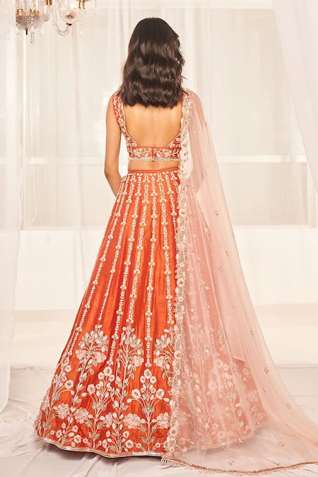 Disha Muchhala Resham Embroidered Bridal Lehenga Set 