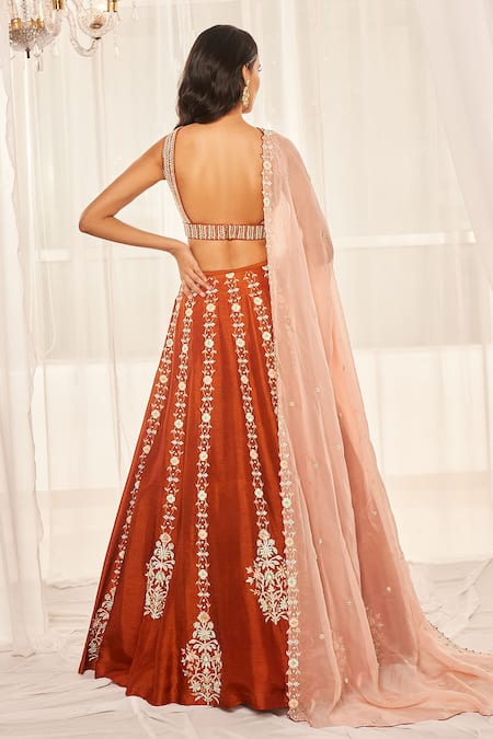 Disha Muchhala Sequins Embroidered Blouse Lehenga Set 
