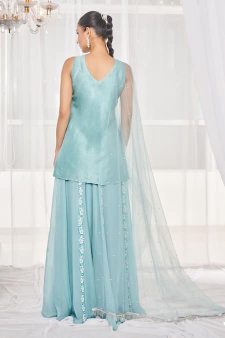 Disha Muchhala Embroidered Silk Kurta Pant Set 