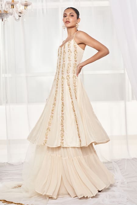 Disha Muchhala Embroidered Anarkali Sharara Set 