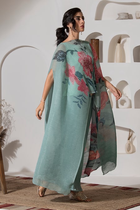 PREETI MEHTA Printed Kaftan and Pant Set 