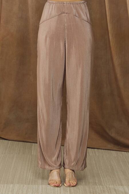 Bump Loving Grey Satin, Polyester Crystals Collared Ara Maternity Shirt And Pant Co-ord Set at Aza Fashions Bump Loving_Grey Satin, Polyester Crystals Collared Ara Maternity Shirt And Pant Co-ord Set_at_Aza_Fashions