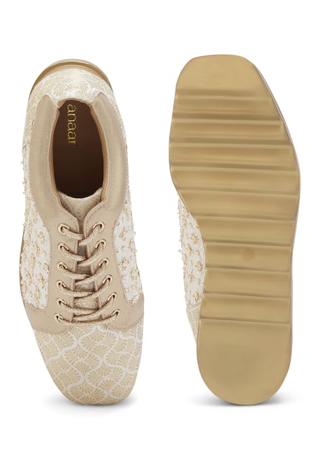 Anaar Rumi Embroidered Wedge Sneakers 
