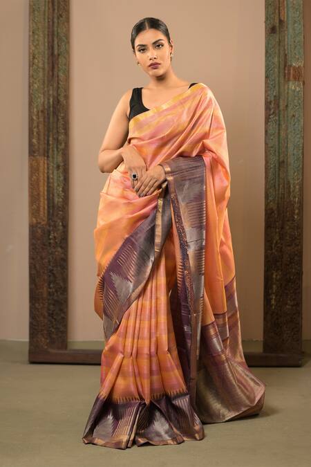 Roja Multi Color Silk Saree - Saree Blouse Patterns