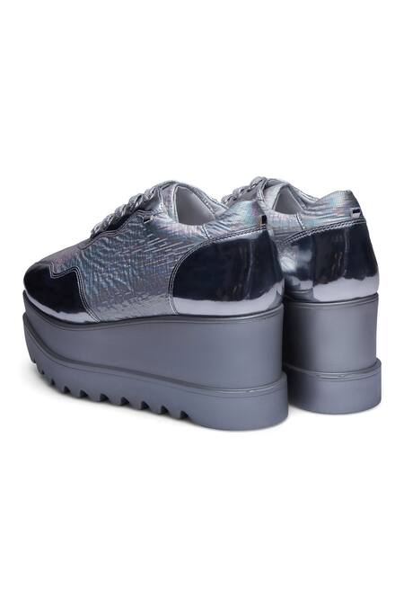 Giuseppe Zanotti Metallic Geometric wedge-heel Sneakers - Farfetch