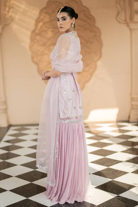 Esha Koul Embroidered Kurta Sharara Set 