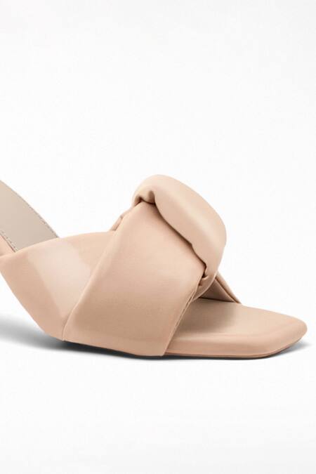 Shop_Signature Sole_Beige Criss Cross Strap Block Heels _Online_at_Aza_Fashions