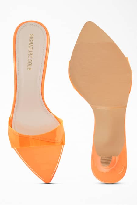 Transparent hotsell orange heels