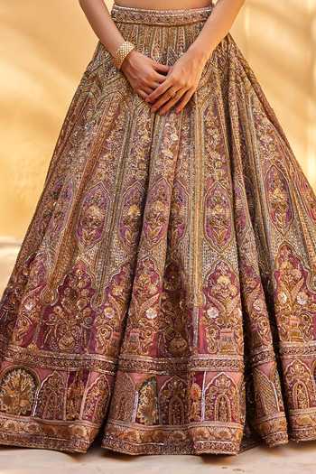 Buy Roqa Pink Silk, Net Sequins, Embroidery Alima Mughal Gardenia Bridal Lehenga Set Online at Aza Fashions Buy_Roqa_Pink Silk, Net Sequins, Embroidery Alima Mughal Gardenia Bridal Lehenga Set _Online_at_Aza_Fashions