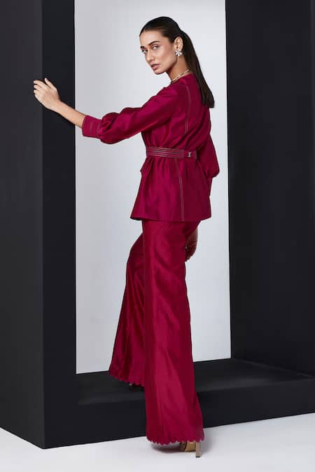 Ridhi Mehra Acantha Embroidered Shirt & Pant Set 