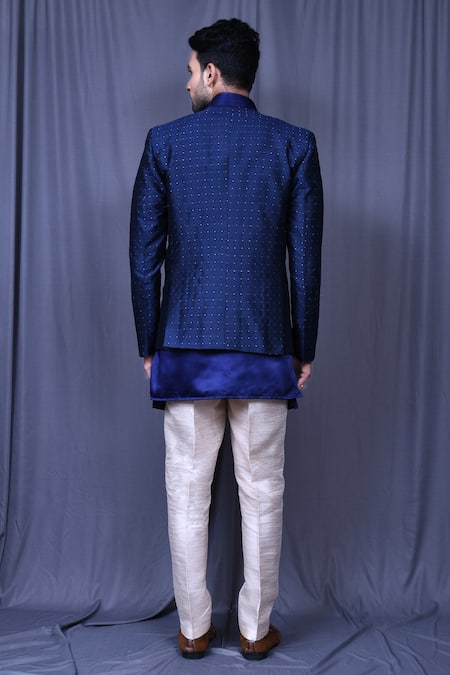 Arihant Rai Sinha Floral & Thread Embroidered Sherwani Set 